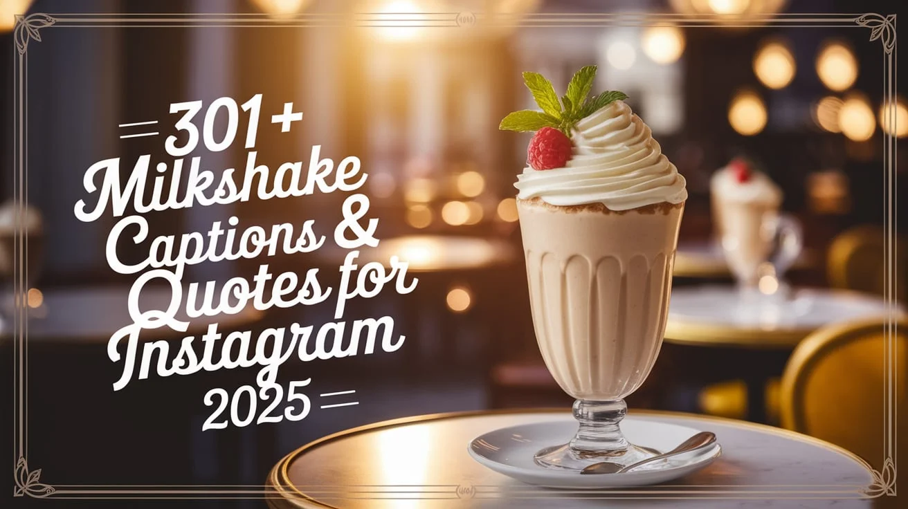 Milkshake Captions & Quotes for Instagram