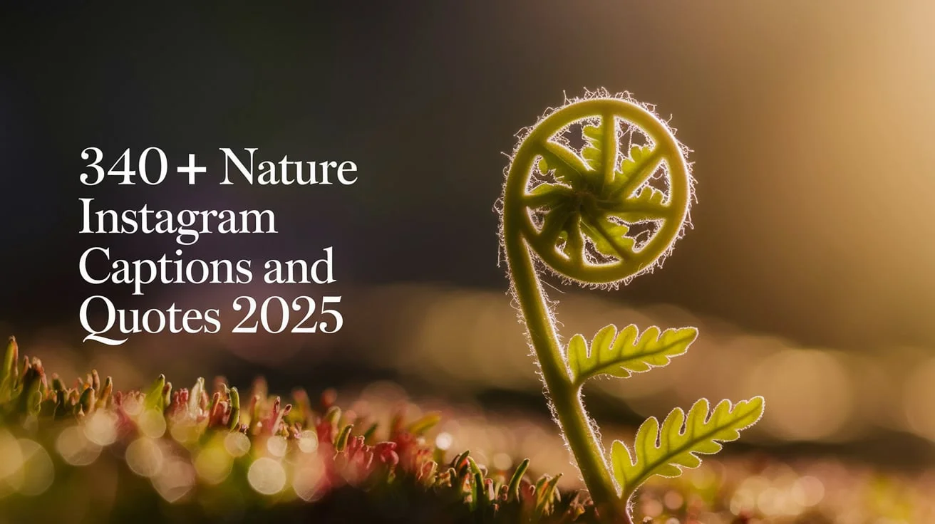 Nature Instagram Captions and Quotes