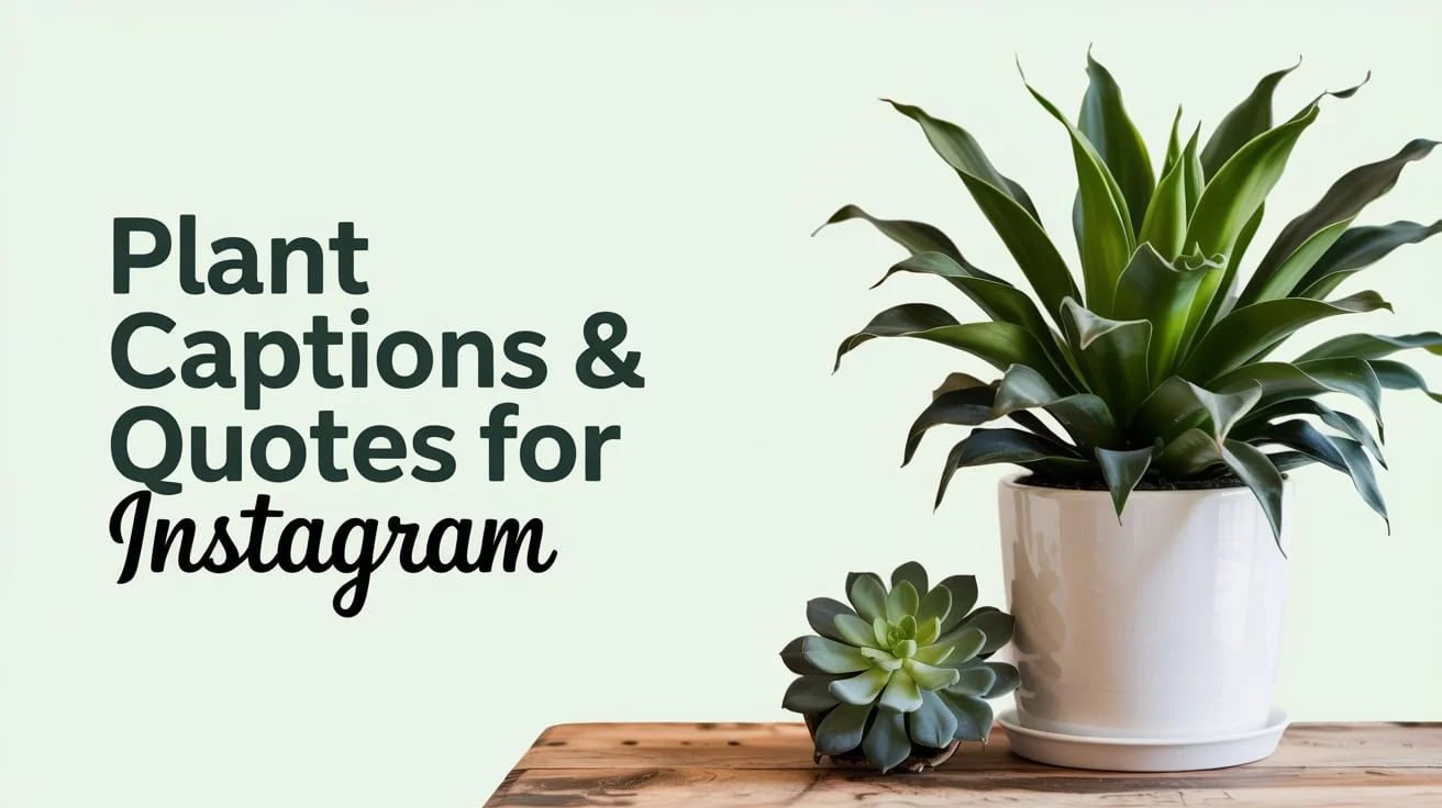 Plant Captions & Quotes For Instagram