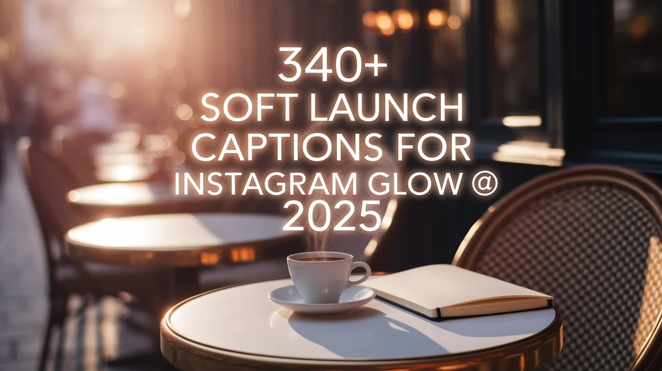 Soft Launch Captions For Instagram Glow