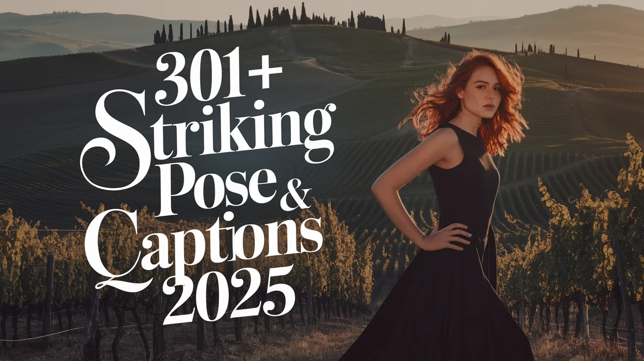 Striking Pose Captions & Quotes