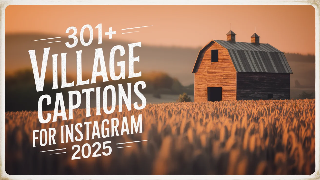 Village Captions For Instagram
