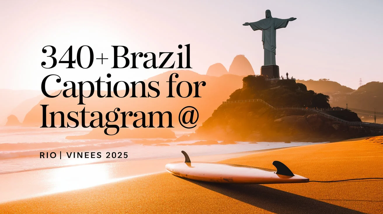 Brazil Captions For Instagram | Rio Vibes