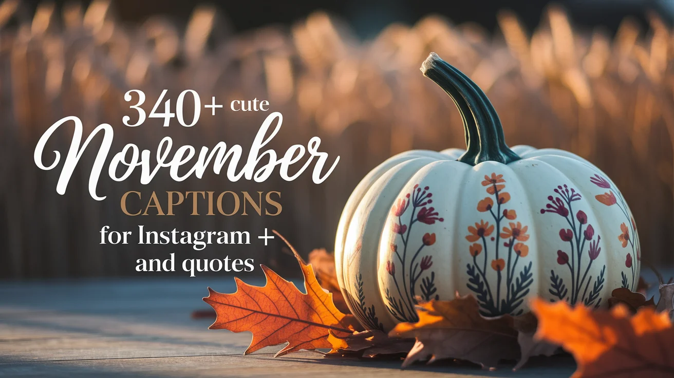 Cute November Captions For Instagram And Quotes