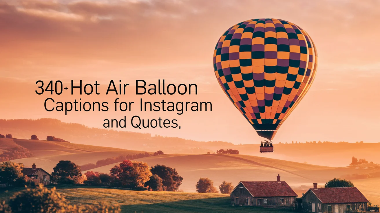 Hot Air Balloon Captions For Instagram And Quotes