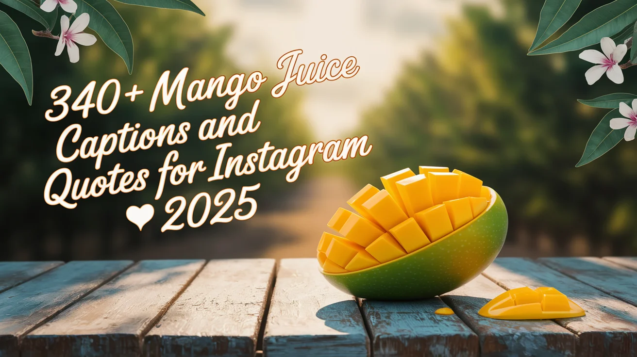Mango Juice Captions And Quotes For Instagram