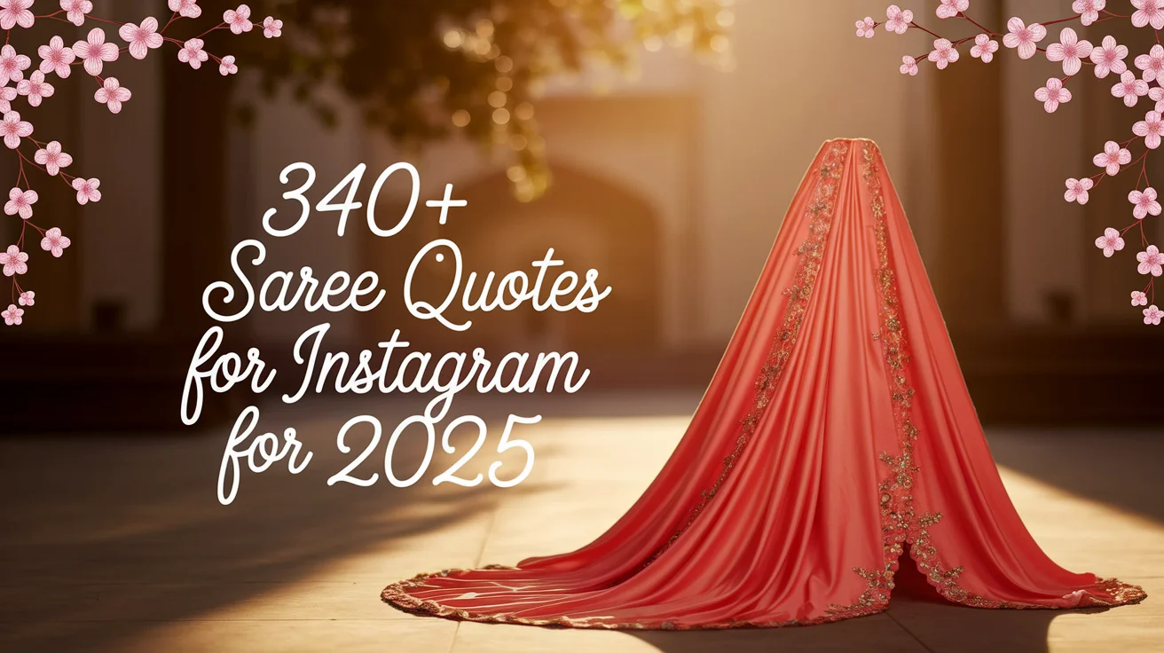 Saree Quotes for Instagram