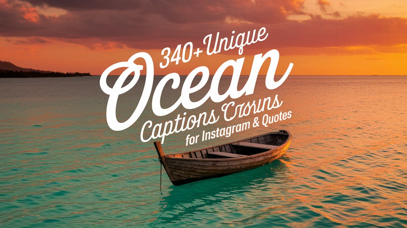 Unique Ocean Captions For Instagram & Quotes
