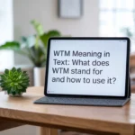 WTM Meaning in Text