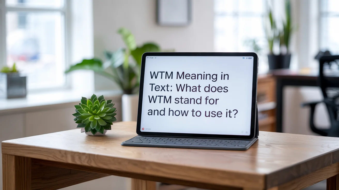 WTM Meaning in Text