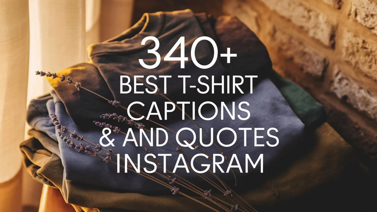 Best T-shirt Captions And Quotes For Instagram