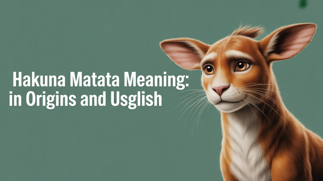 Hakuna Matata Meaning
