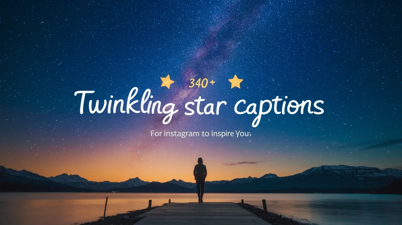 Twinkling Star Captions For Instagram To Inspire You