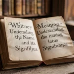 Whitney Meaning