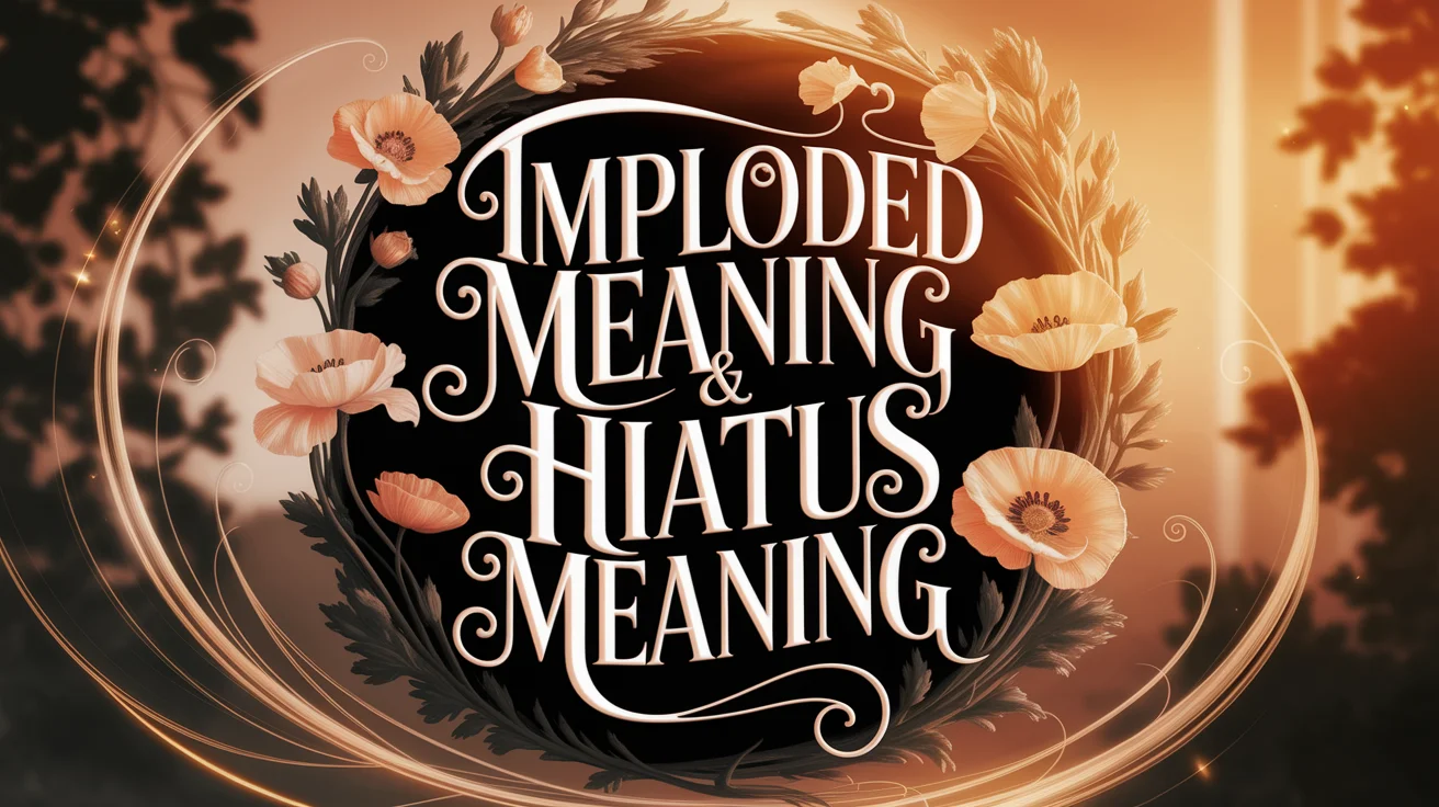 Imploded Meaning & Hiatus Meaning