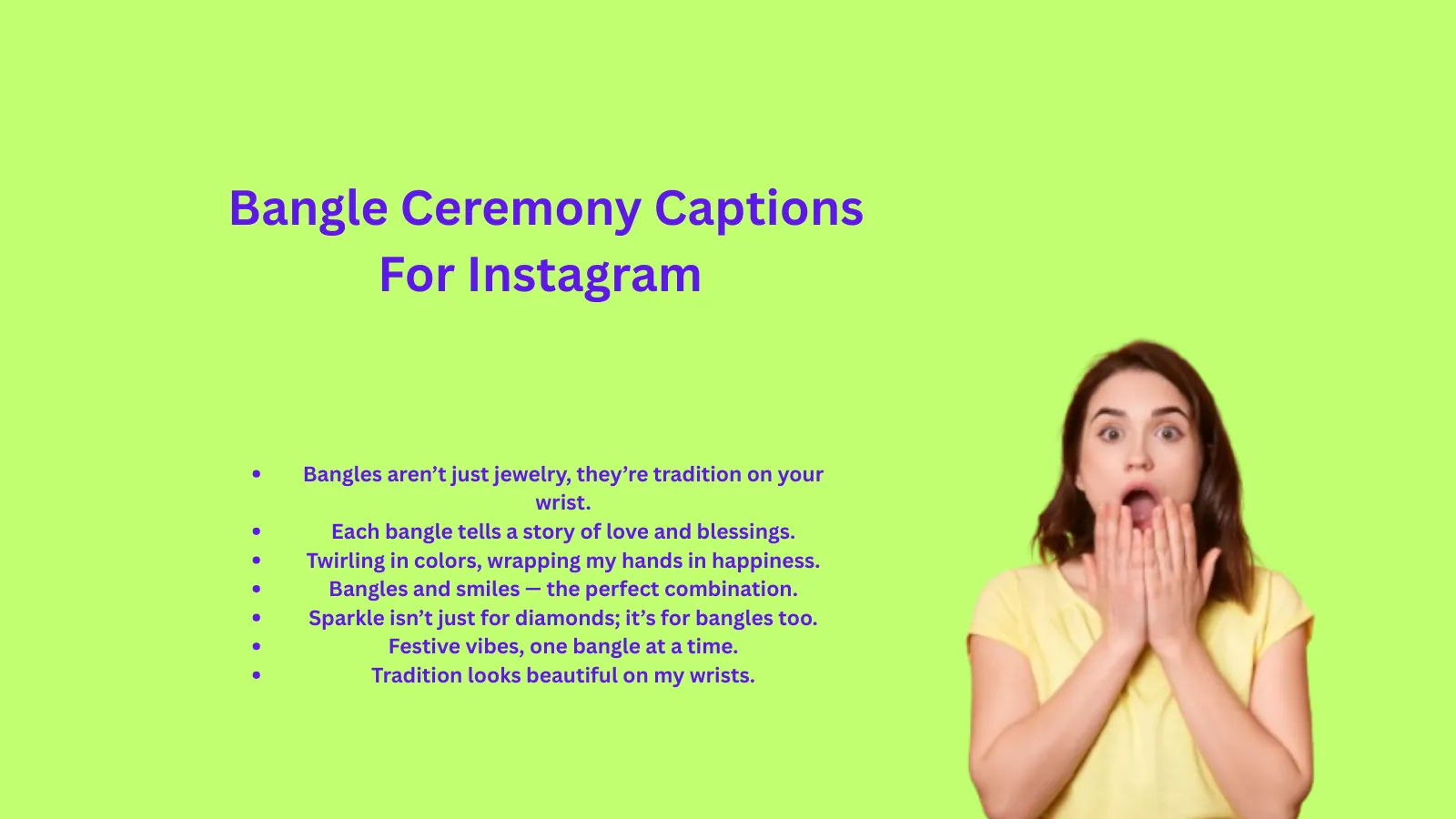 Bangle Ceremony Captions For Instagram That Shine