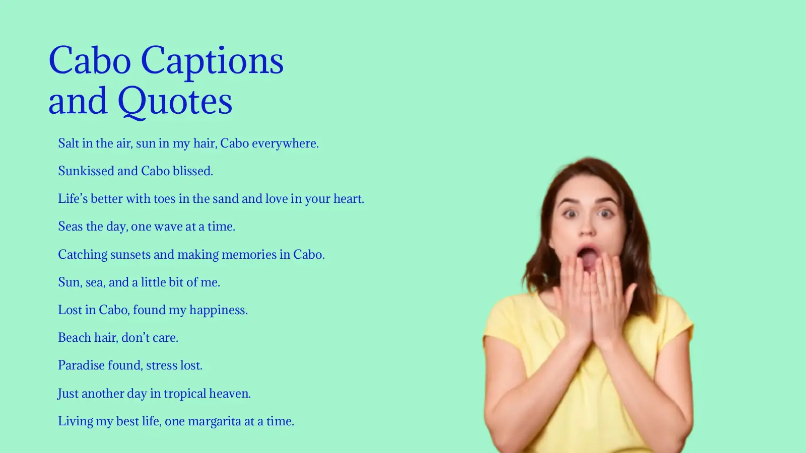 Cabo Captions and Quotes for Instagram