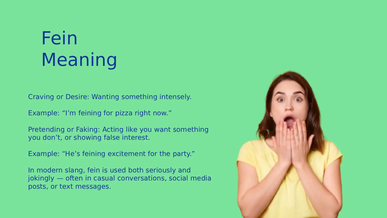 Fein Meaning: What This Word Really Means