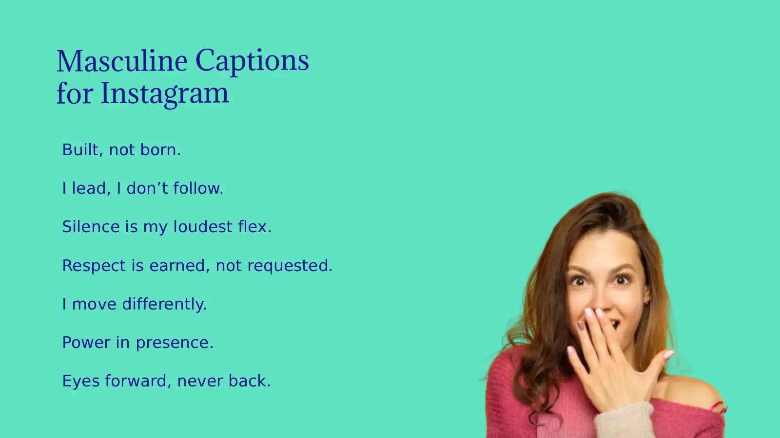 Masculine Captions for Instagram That Command Respect