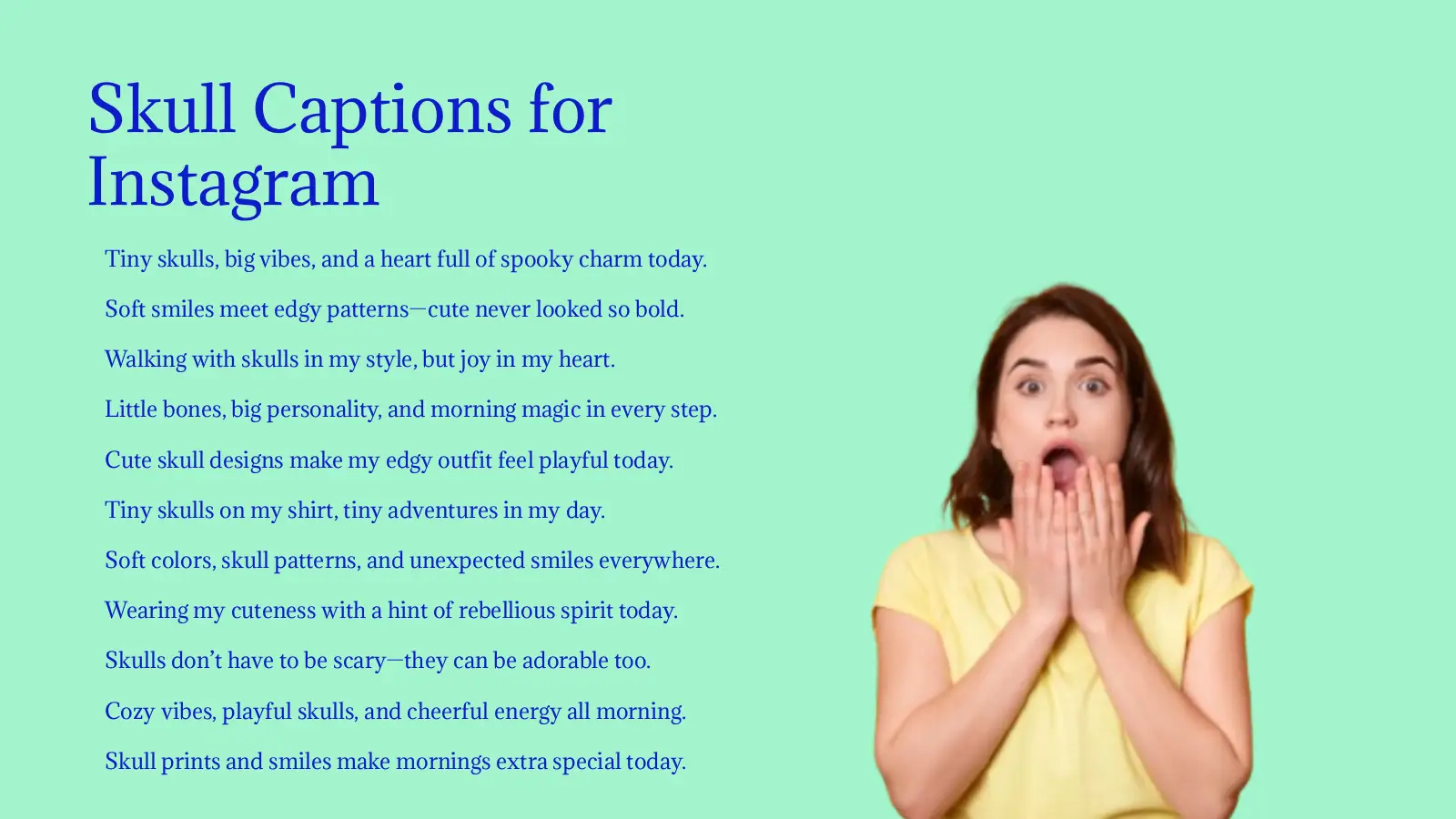 Skull Captions for Instagram