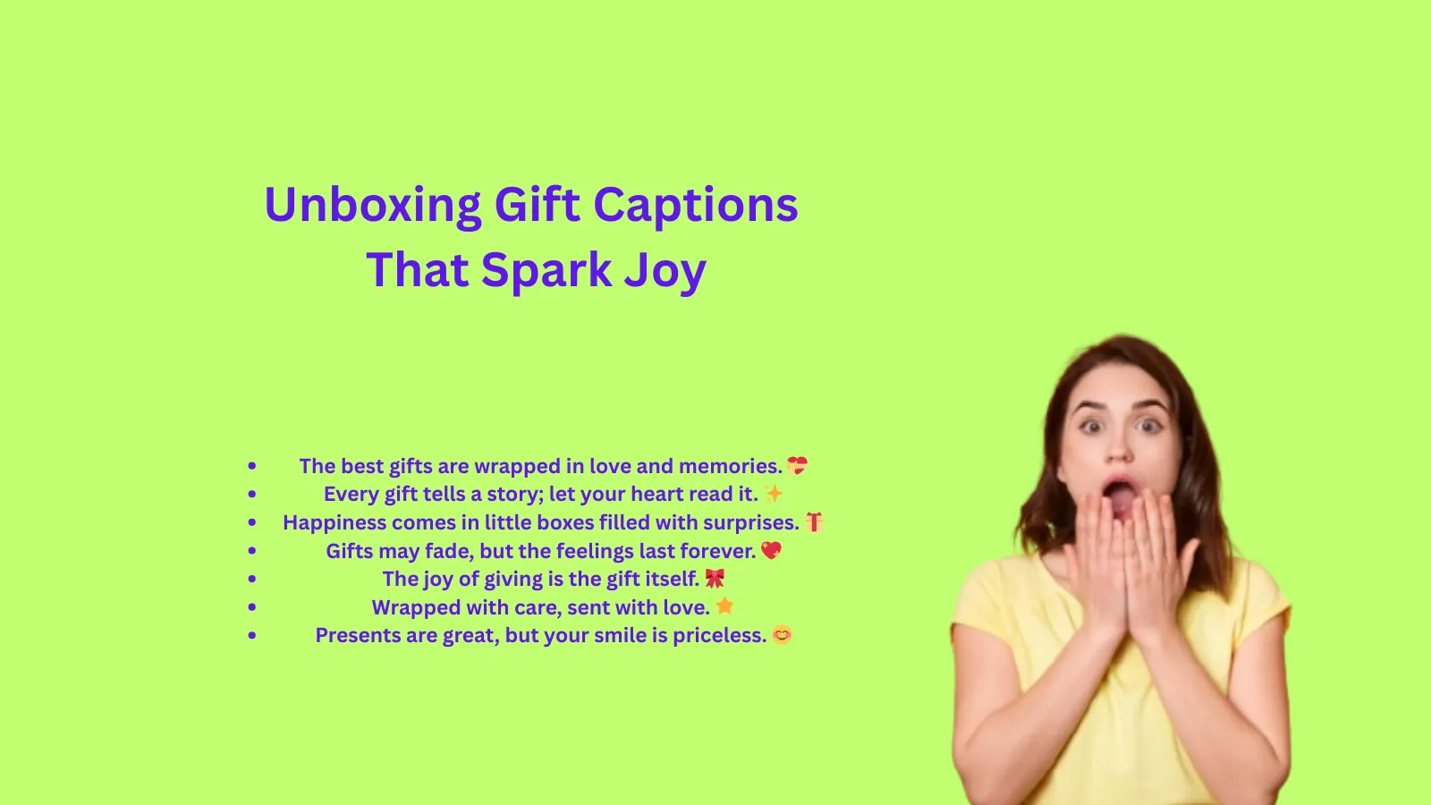 Unboxing Gift Captions That Spark Joy
