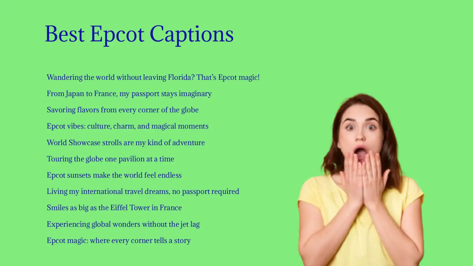 Why Epcot Captions Are Important for Your Posts