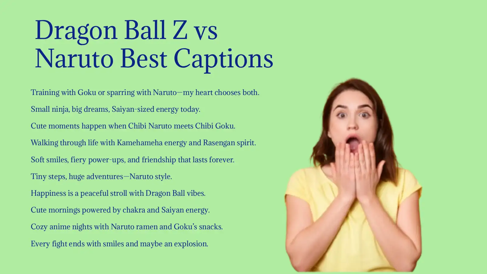 Dragon Ball Z vs Naruto Best Captions