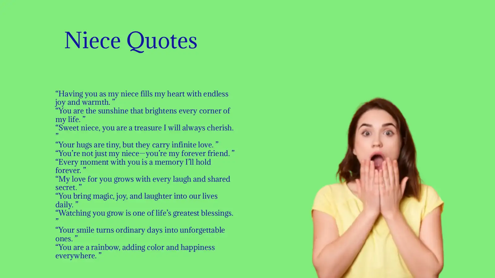 Niece Quotes to Brighten Her Day