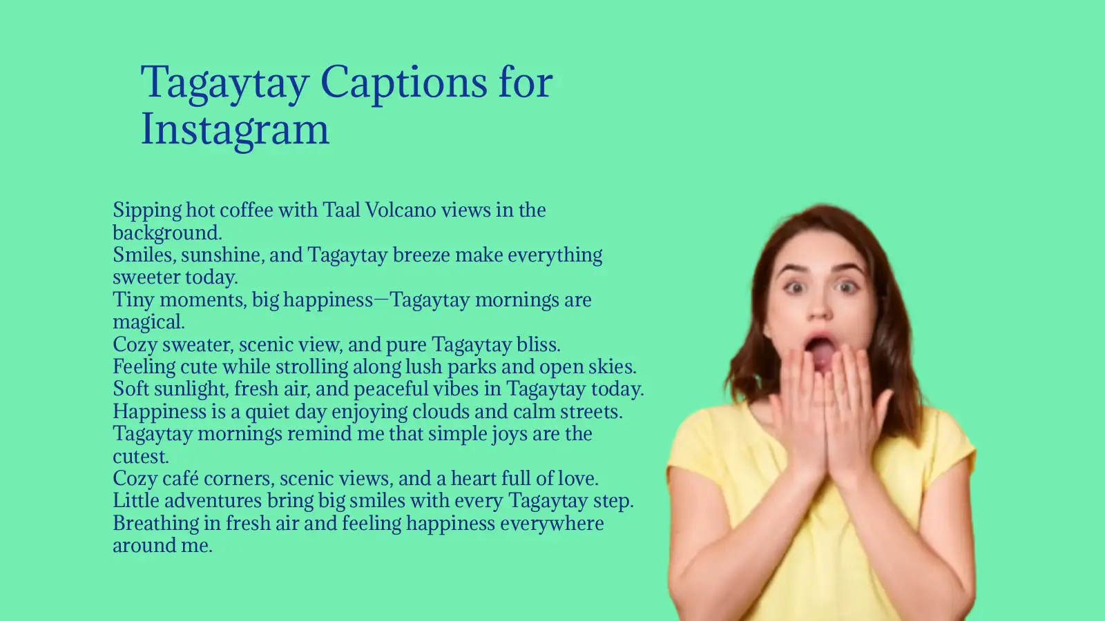 Tagaytay Captions