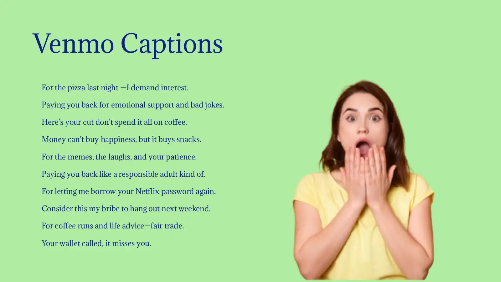 Venmo Captions and Quotes for Every Payment Mood