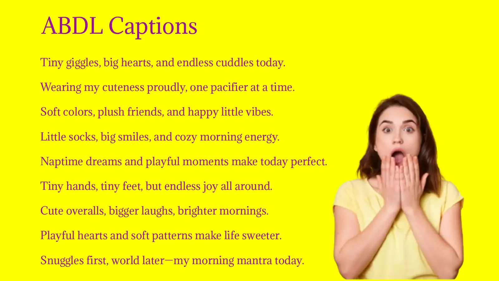 ABDL Captions for Instagram