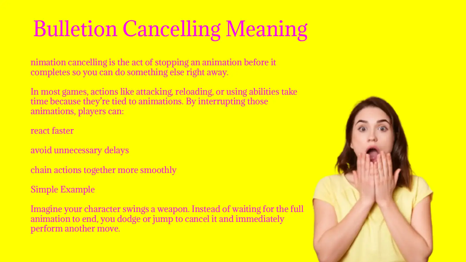 Animation Cancelling Meaning