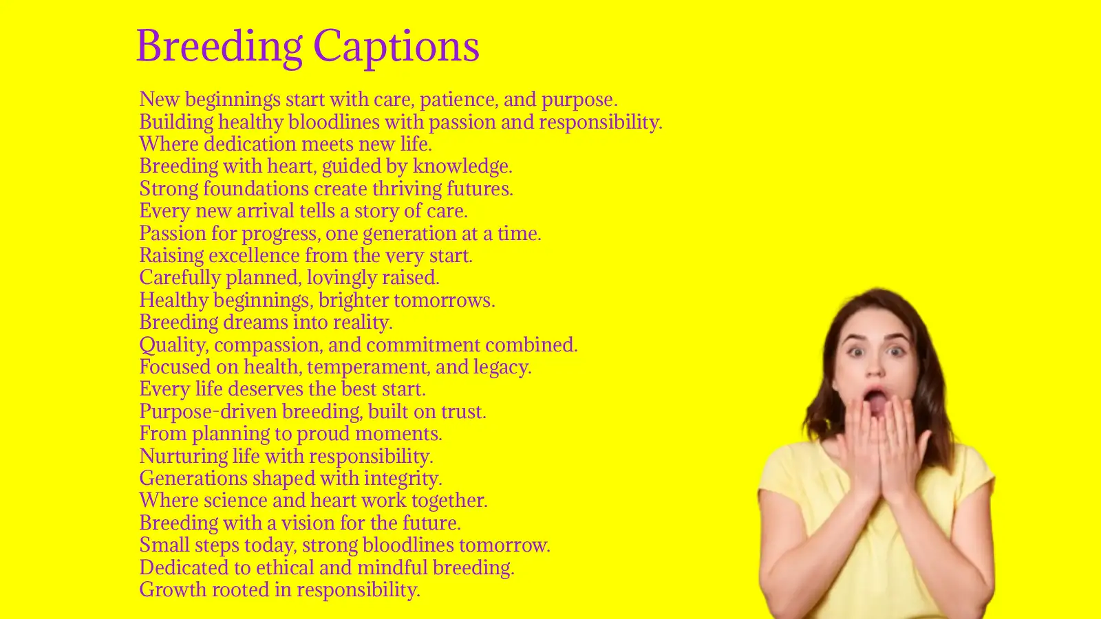 Unique Breeding Captions for Instagram Posts and Reels