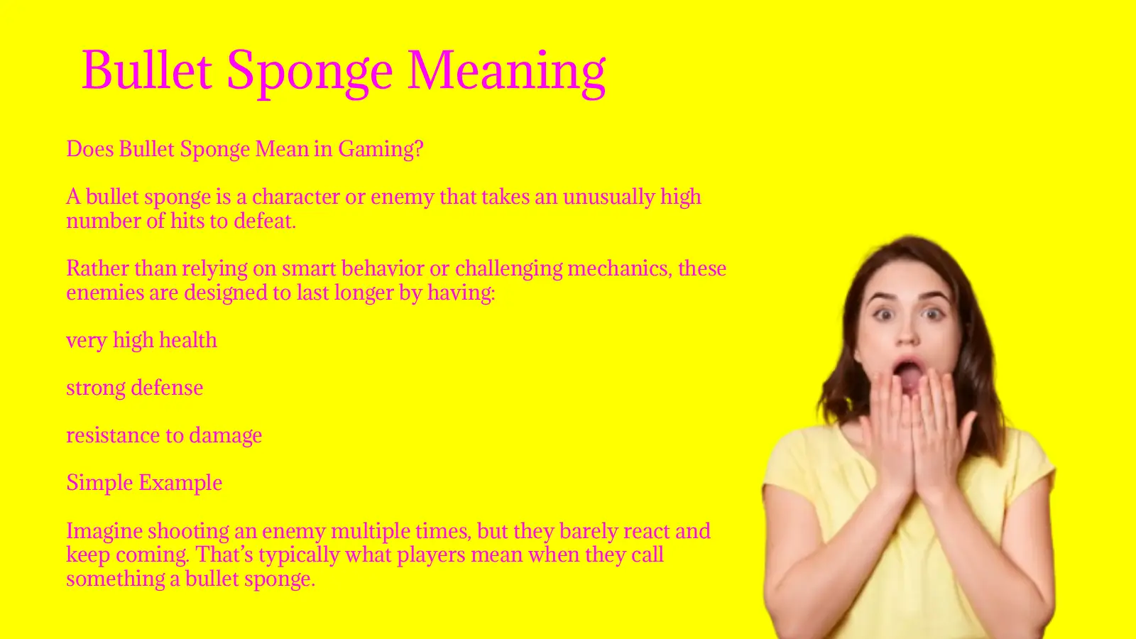 Bullet Sponge Meaning