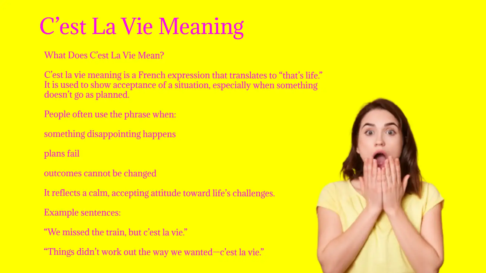 C’est La Vie Meaning