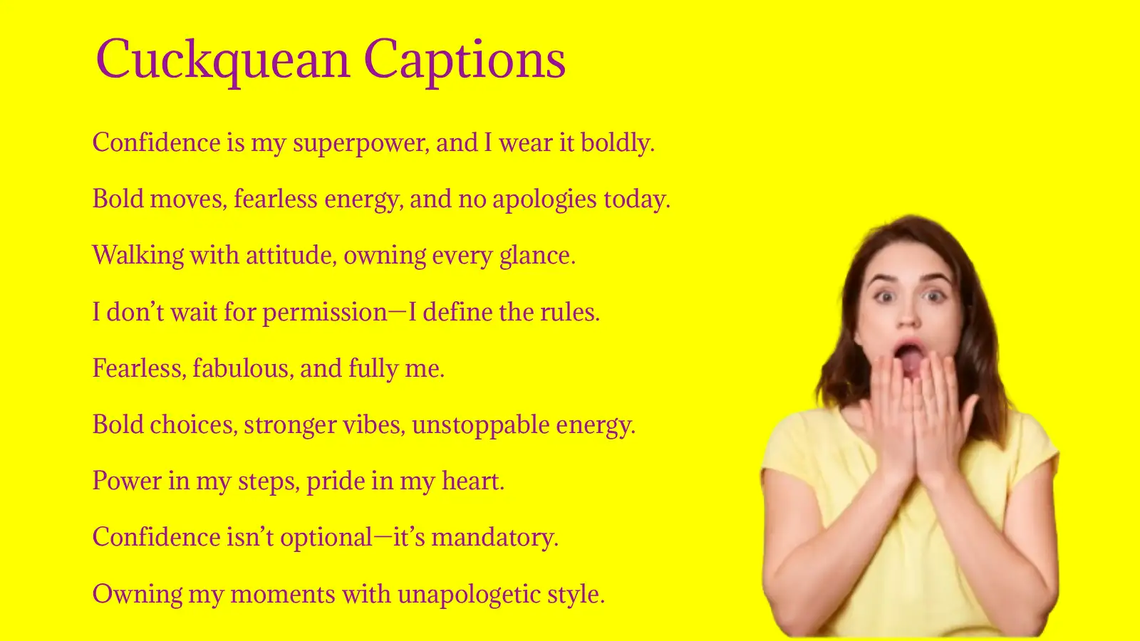 Cuckquean Captions for Instagram
