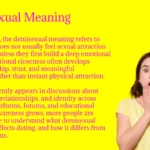 Demisexual Meaning