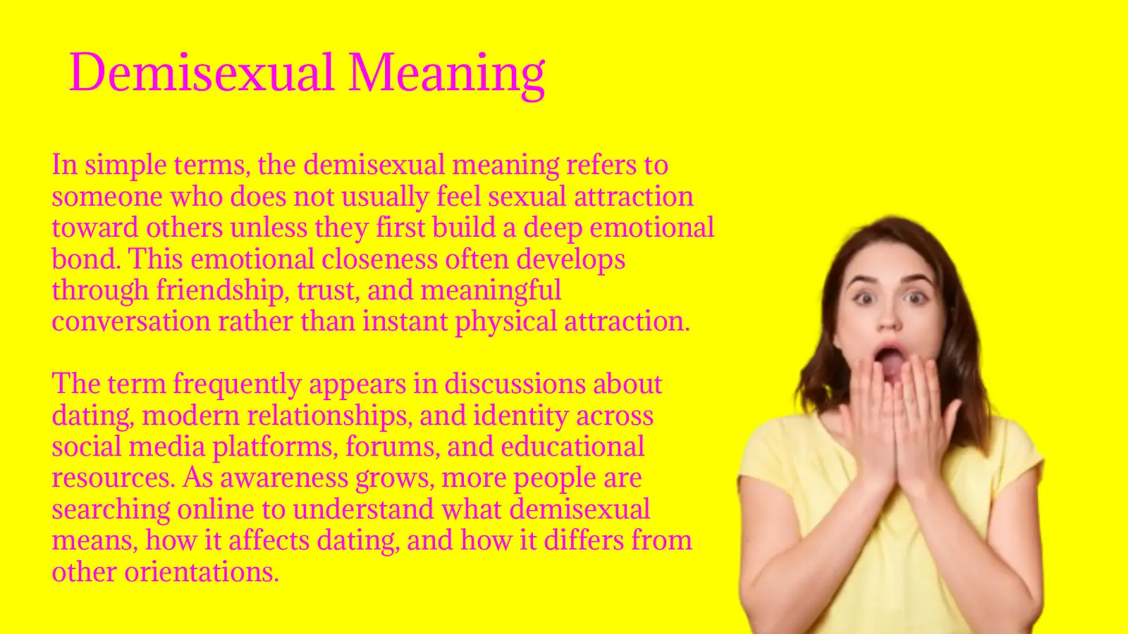 Demisexual Meaning