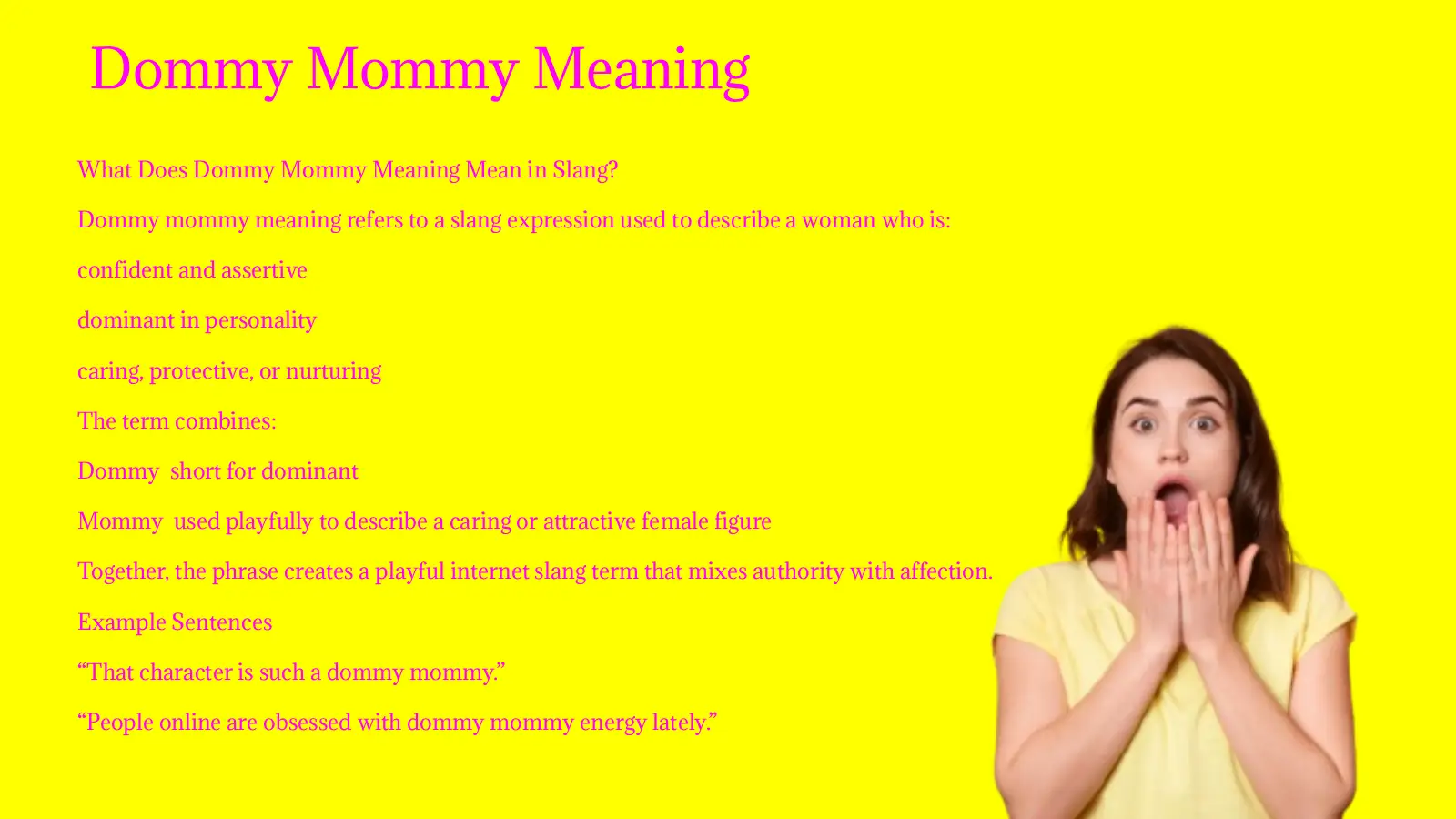 Dommy Mommy Meaning