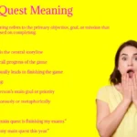 Main Quest Meaning