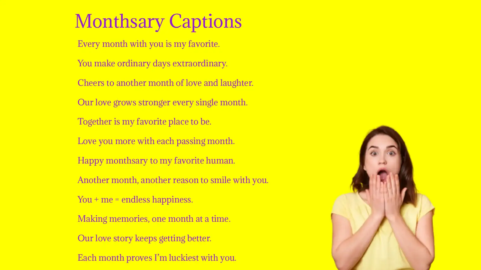 Monthsary Captions for Instagram to Celebrate Every Month of Love