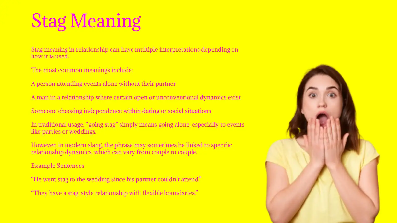 Stag Meaning in Relationship