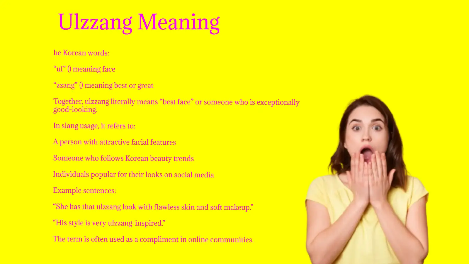 Ulzzang Meaning